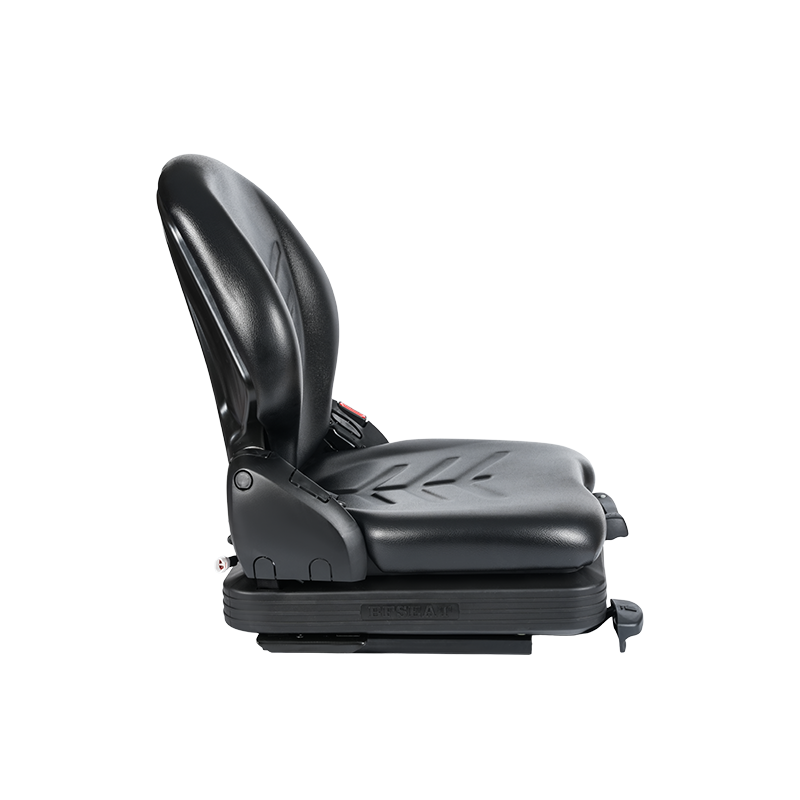 BF16 lav-profil vinyl erstatning mekanisk fjærende sete for materialhåndtering gaffeltruck utstyr - svart med EN13490 IT1+IT2