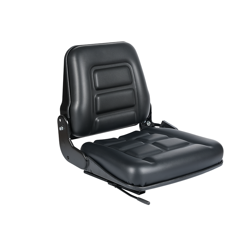BF1-2 Kostnadseffektiv svart vinyl sammenleggbar ryggstøtte gaffeltrucksete for lagerbilflåter