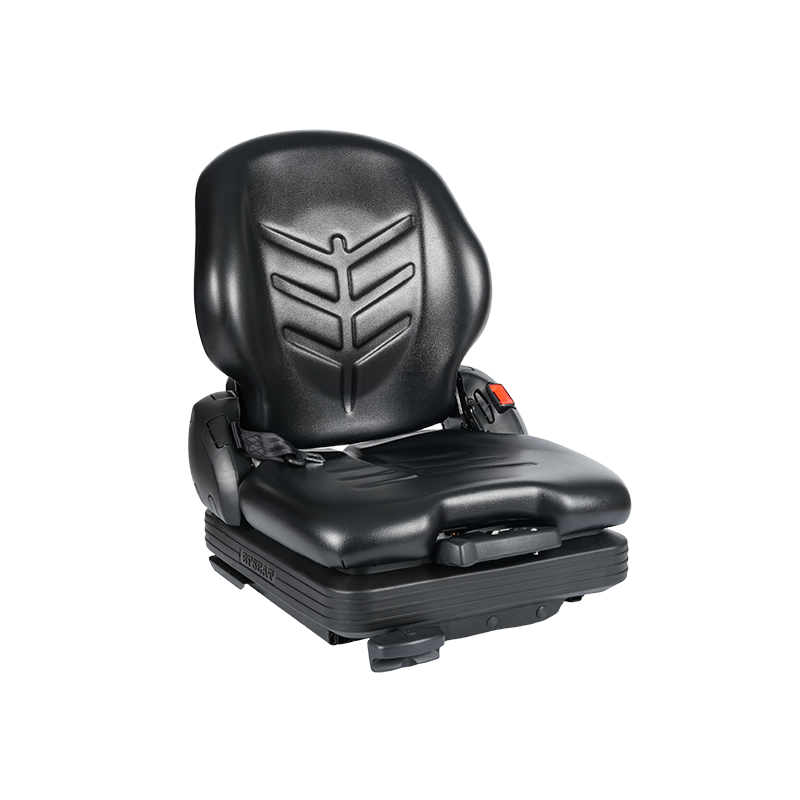 BF16 lav-profil vinyl erstatning mekanisk fjærende sete for materialhåndtering gaffeltruck utstyr - svart med EN13490 IT1+IT2