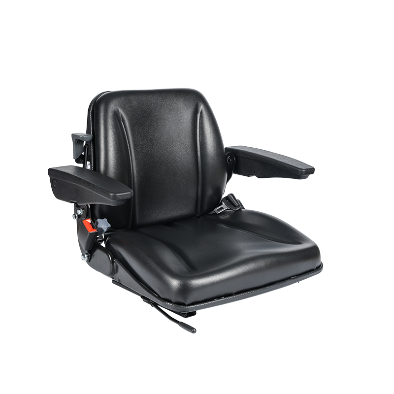 BF8-4 Holdbart mekanisk sammenleggbart landbrukssete for landbruksgaffeltrucker med vektjustering 