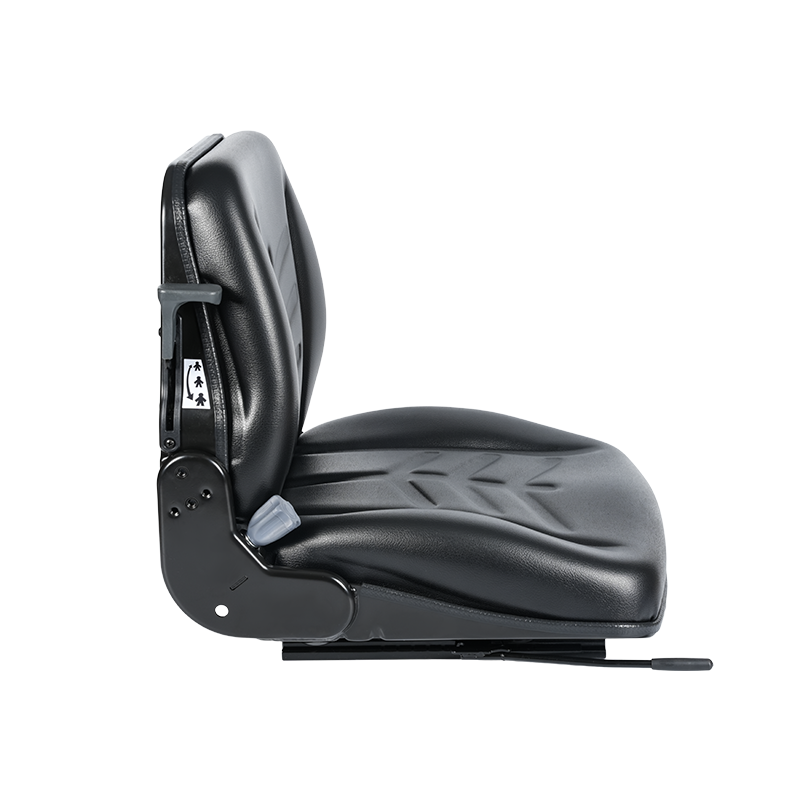 BF8-4 pålitelig halvfjæret sete for flyplassslepetraktorer med mekanisk fjæring og 15° ryggstøtte