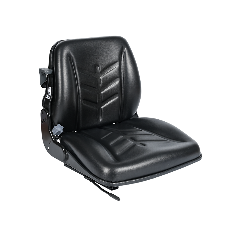 BF8-4 pålitelig halvfjæret sete for flyplassslepetraktorer med mekanisk fjæring og 15° ryggstøtte